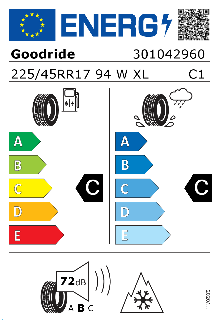EU-Reifenlabel Goodride XL TL AllSeason Elite Z-401
